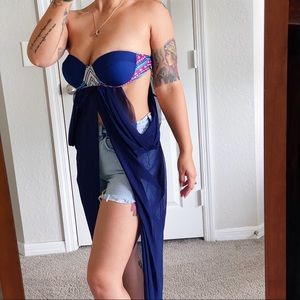 Blue Bathing Suit Top/Dress